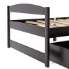 Twin size platform bed, with two drawers