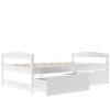 Twin size platform bed, with two drawers