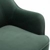 Modern Soft Velvet Material Green Ergonomics Accent Chair Living Room Chair Bedroom Chair Home Chair With Gold Legs And Adjustable Legs For Indoor Hom