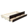 Captain's Bed Twin Daybed with Trundle Bed and Storage Drawers, White