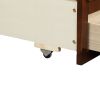 Captain's Bed Twin Daybed with Trundle Bed and Storage Drawers, White