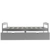 Twin size platform bed, with two drawers