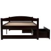 Twin size platform bed, with two drawers