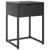 Nightstand Anthracite 15"x13.8"x21.3" Steel