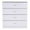 FCH Modern Simple 4-Drawer Dresser White