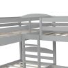 Twin L-Shaped Bunk bed with Trundle