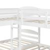 Twin L-Shaped Bunk bed with Trundle