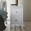 Gray Solid Wood 5 Pieces Full Bedroom Sets(bed+nightstand*2+chest+dresser