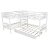 Twin L-Shaped Bunk bed with Trundle