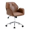 Lower Price office furniture chair swivel low back Nordic Home adjustable Leather office chair