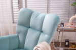 Modern Velvet Tufted Upholstered Rocking Chair Padded Seat for Living Room Bedroom