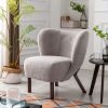 Tufted Side Chair with Solid Wood Legs for Living Room Bedroom