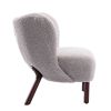 Tufted Side Chair with Solid Wood Legs for Living Room Bedroom