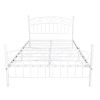 Bed Frame with Headboard and Footboard Metal Platform Bed Frame Queen Size No Box Spring Needed, Twin Black