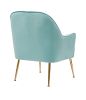 Modern Soft Velvet Material Dark Green Ergonomics Accent Chair Living Room Chair Bedroom Chair Home Chair With Gold Legs And Adjustable Legs For Indoo