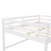 Full Size L-Shaped Loft Bed with Built-in Ladders and Slide,Wooden Loft Beds(OLD SKU :LP000112AAK