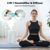 Humidifiers, Top Fill Cool Mist Humidifier for Bedroom Large Room Baby Home, Quiet Ultrasonic, Essential Oil Diffuser, UHM-JS02 4L, white