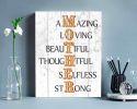 Inspirational Quotes Wall Art - Praise the Mother's Painting - Motivational Canvas Prints Picture for Bedroom Living Room Decor Mother's Day Gifts