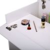 White Vanity Sets, Makeup Vanity Table with Flip up Mirror Bedroom Dresser Table Jewelry Storage XH