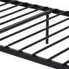 Metal Single Bed/Metal Platform Bed Frame/Foundation with HeadBoard &amp; Footboard, W/O Mattress