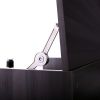 Vanity Make-up Dressing Table with Flip up Mirror Top Spacious Storage Vanity Table, Ebony and White XH