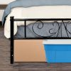 Twin Size Metal Bed Frame Black