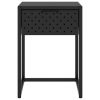 Nightstand Black 15"x13.8"x21.3" Steel
