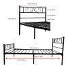 Twin Size Metal Bed Frame Black