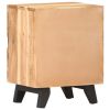 Bedside Cabinet 15.7"x11.8"x20.1" Solid Acacia Wood