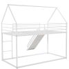 Twin over Twin House Bunk Bed with Ladder and Slide
