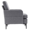 FCH Lounge Chair, Comfy Single Sofa Accent Chair for Bedroom Living Room Guestroom, Dark Grey