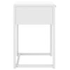 Nightstand White 15"x13.8"x21.3" Steel