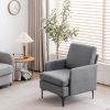 FCH Lounge Chair, Comfy Single Sofa Accent Chair for Bedroom Living Room Guestroom, Dark Grey