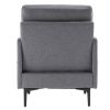 FCH Lounge Chair, Comfy Single Sofa Accent Chair for Bedroom Living Room Guestroom, Dark Grey