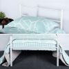 Voilamart Metal Bed Frame Twin Size White