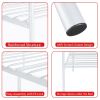 Voilamart Metal Bed Frame Twin Size White