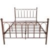 Full Size Bed Frame with Classic Headboard Metal Bed Frame Under Bed Storage Mattress Foundation No Box Spring Needed, Black