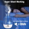 Bosonshop Humidifiers for Bedroom Quiet Ultrasonic Cool Mist Humidifier 2.5L with Auto Shut-Off, Night Light and Adjustable Mist Output, Less Than 30d