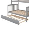 Twin over Full Bunk Bed with Trundle and Staircase