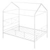 Queen Size Metal House Shape Platform Bed