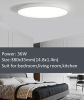 20W 10Inch Modern Flush Mount LED Ceiling Light Fixture 6000K Cool White,Thin Round Light for Hallways Basement Bathroom or Kitchen