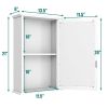 Wall Mounted  Bedroom Mirror Jewelry Cabinet Bathroom Storage Box