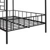 Metal House Bed Frame Full Size with Slatted Support No Box Spring Needed