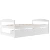 Twin size platform bed, with two drawers