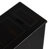 ON-TREND Retro Stylish Nightstand, Two-tone Classic Vintage Livingroom End Table Side Table with USB Ports and One Multifunctional Drawer with cup hol