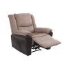 GIVENUSMYF Functional sofa chair with 8-point massage + heating, manual reclining Flat sofa chair, ergonomic wool linen + pu fabric heavy duty sofa, s