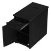 ON-TREND Retro Stylish Nightstand, Two-tone Classic Vintage Livingroom End Table Side Table with USB Ports and One Multifunctional Drawer with cup hol
