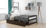 Twin size platform bed, with two drawers