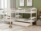 Twin L-Shaped Bunk bed with Trundle