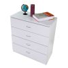 FCH Modern Simple 4-Drawer Dresser White